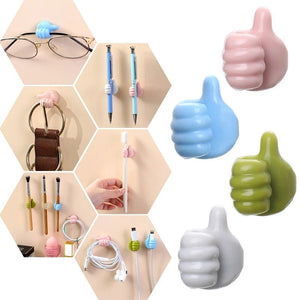 Creative Thumbs Up Shape Wall Hook ( Pack of 10 )